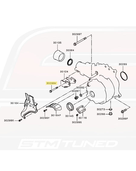 Mitsubishi OEM Transfer Case Mount Bolt for Evo X (MF241296)