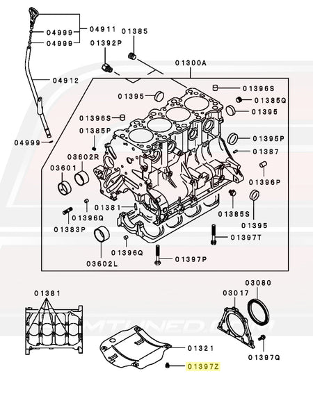 2G DSM Diagram Engine Baffle Plate Bolts