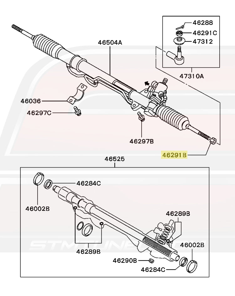 2G DSM AWD & FWD Diagram