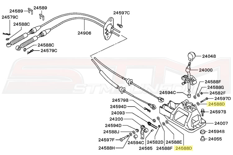 Mitsubishi Evo 4 5 6 7 8 9 Shifter Diagram
