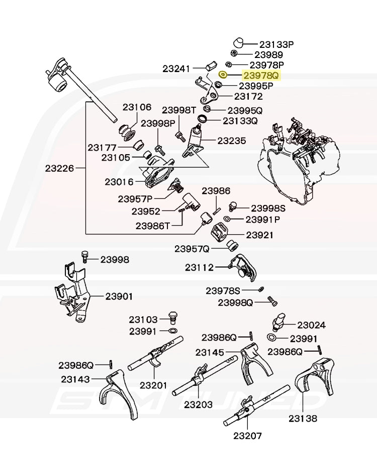 Evo 8/9 5-Speed Diagram