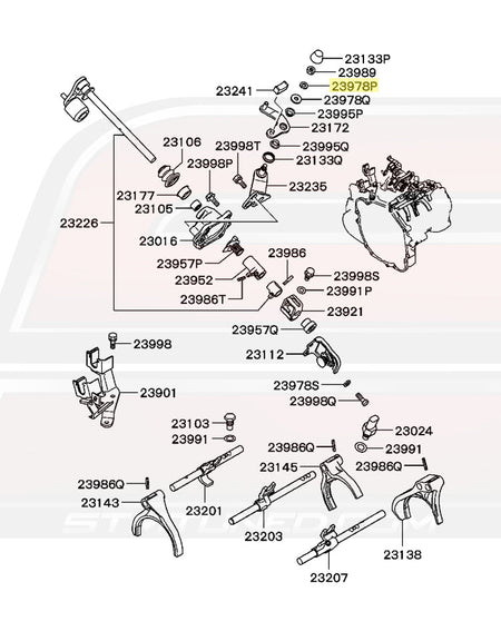 Evo 7/8/9 CT9A 5-Speed Diagram