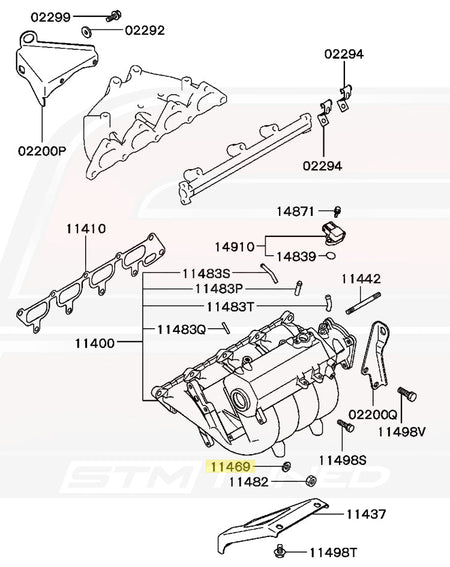 2G DSM Intake Manifold Washer Diagram (MF450406 11469)