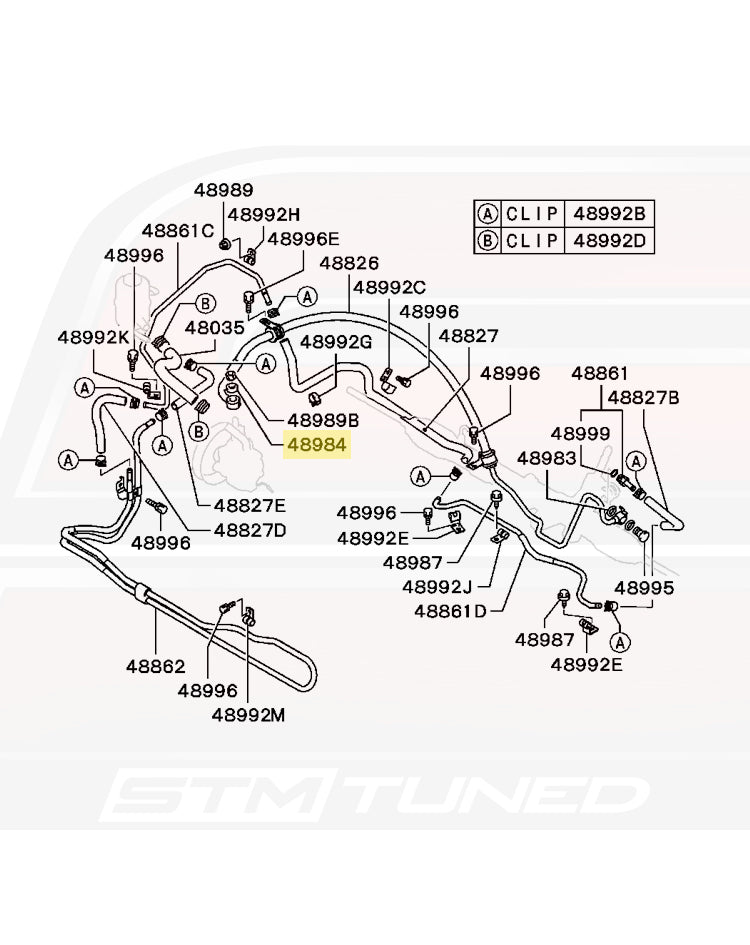 Evo 8/9 Power Steering Oil Lines