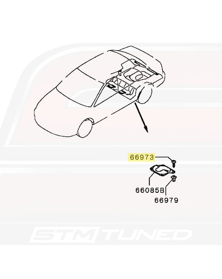 Mitsubishi OEM Fuel Tank Inspection Lid Screw for Evo 8/9 (MF453031)