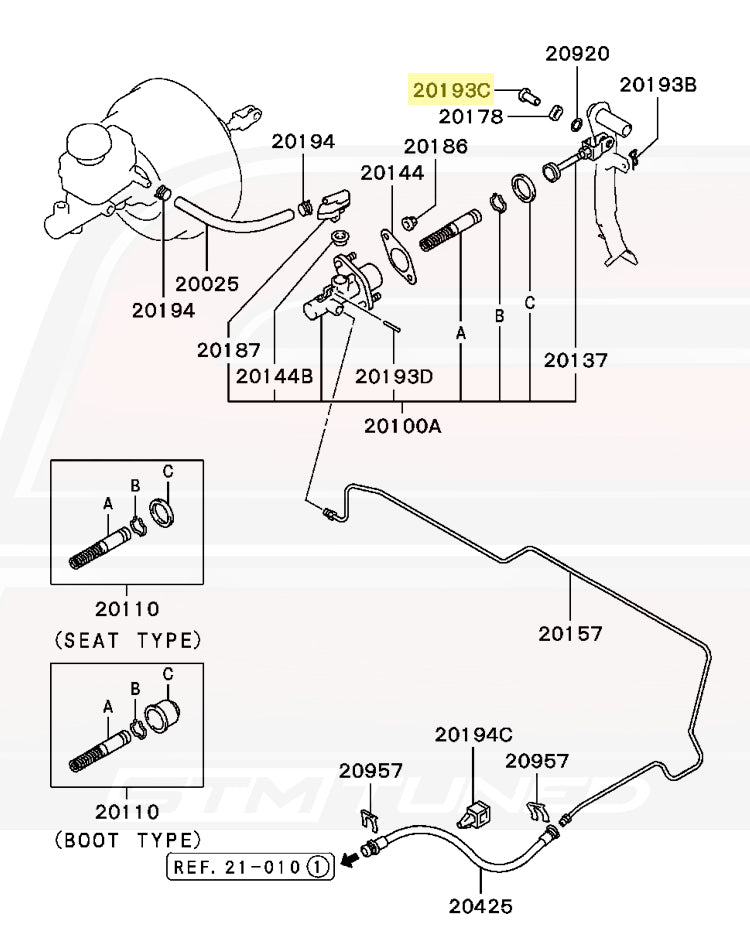 JDM Evo 7 Master Cylinder