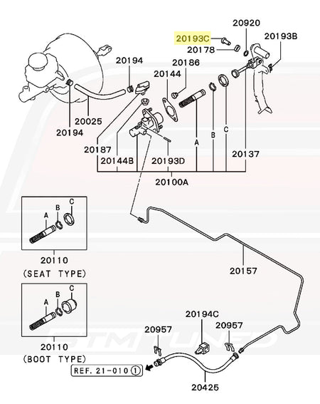 JDM Evo 7 Master Cylinder