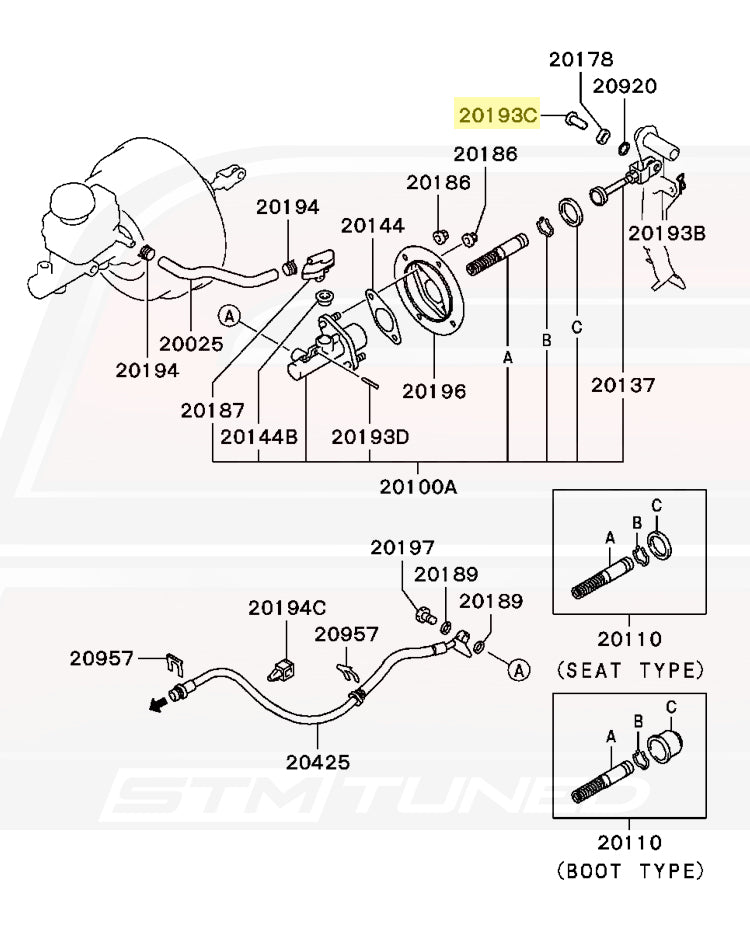 USDM Evo 8 Master Cylinder