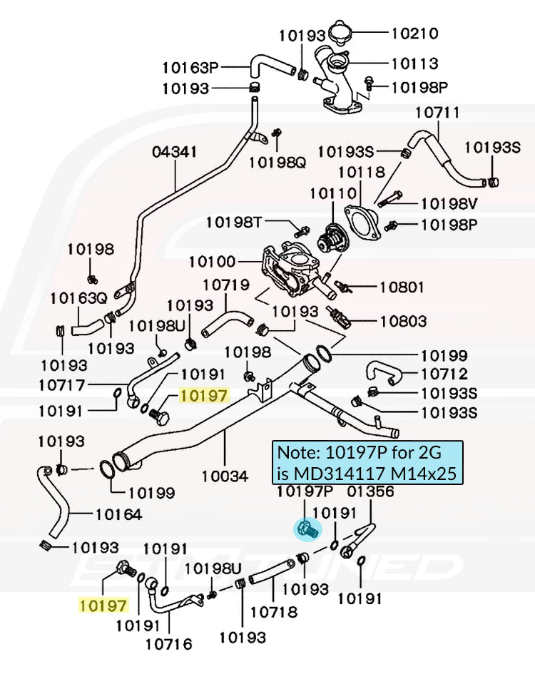 MF650114 Eyebolt M14x27 Diagram for 2G DSM
