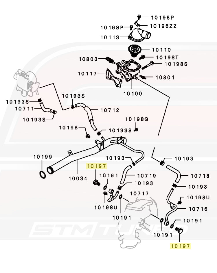 MF650114 Eyebolt M14x27 Diagram for Evo 4-9
