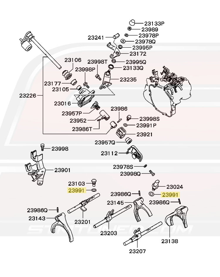 Evo 8/9 5-Speed Diagram