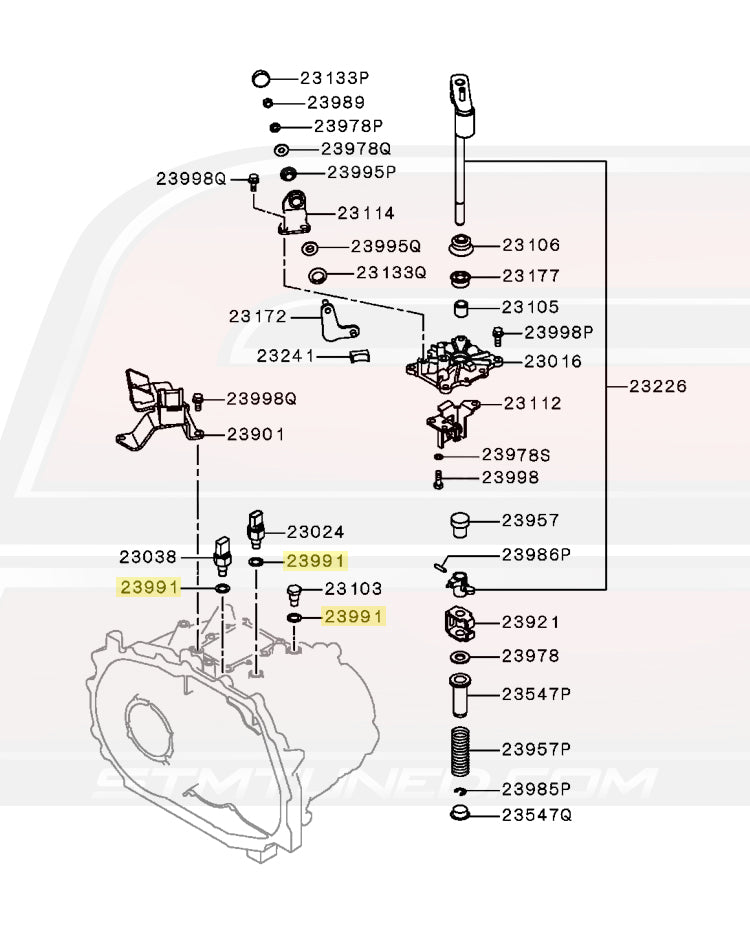 Evo X 5-Speed Diagram