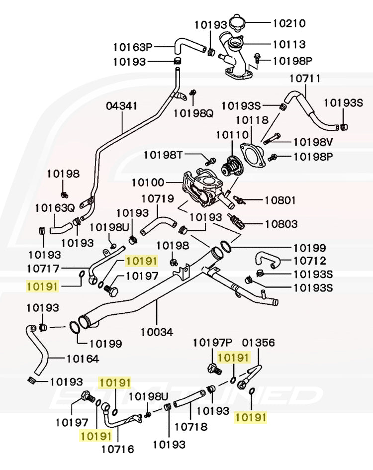 2G DSM Water Line Diagram 10191