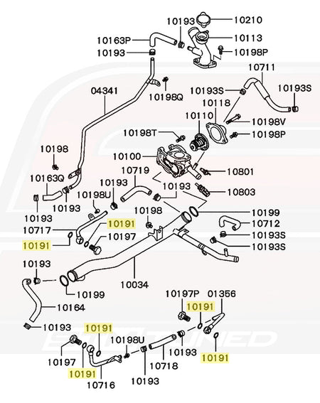 2G DSM Water Line Diagram 10191