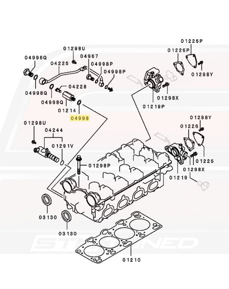 Evo 9 MIVEC Head Joint diagram 04998