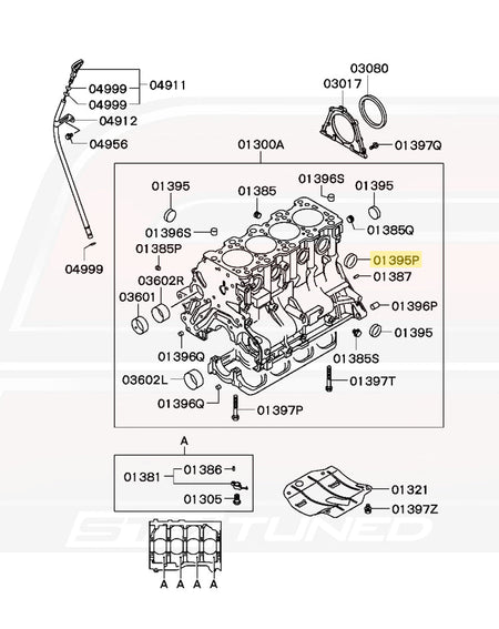 Mitsubishi OEM 4G63 Engine Block Freeze Plug 40mm (MF665542)