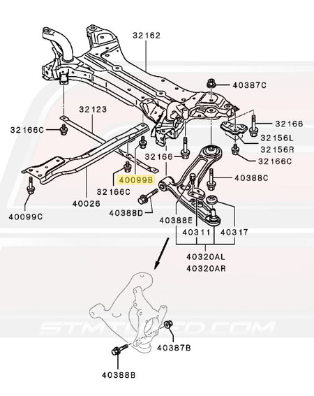 Evo X Crossmember Diagram
