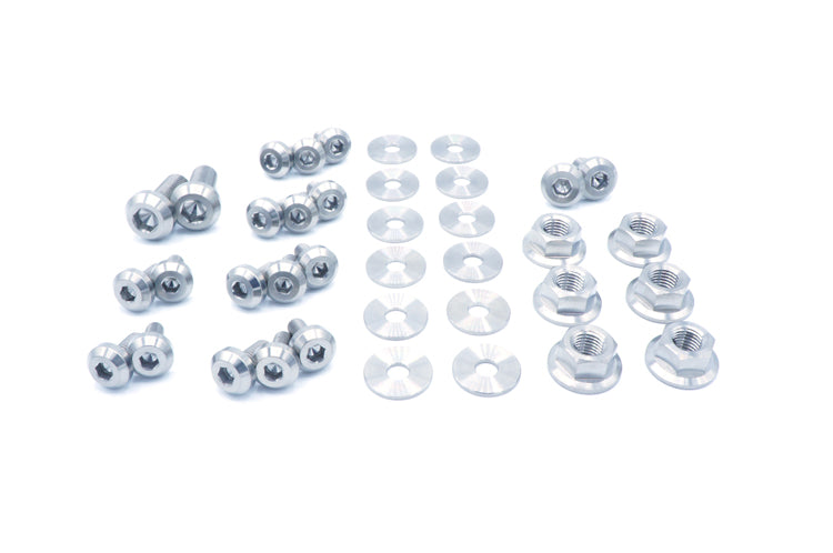 Polished Titanium Engine Bay Bolts for Evo 8/9