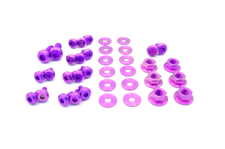 Purple Titanium Engine Bay Bolts for Evo 8/9