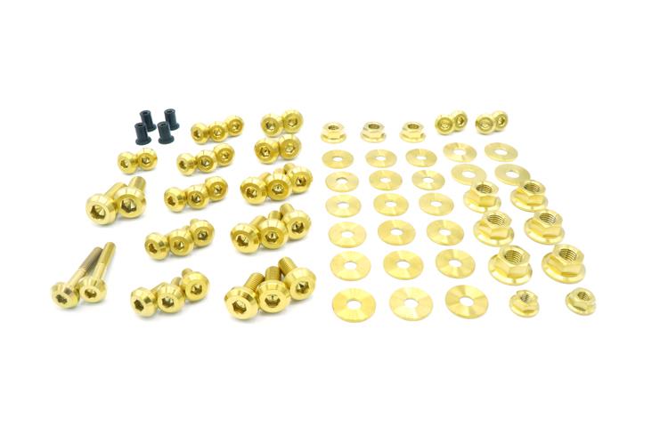 Gold Titanium Engine Bay Bolts for Evo 8/9