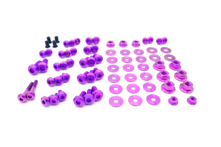 Purple Titanium Engine Bay Bolts for Evo 8/9