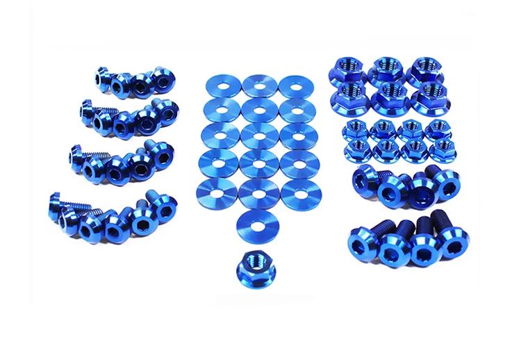 Blue Titanium Engine Bolt Kit for Evo X (MIT-009)