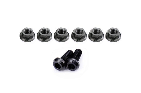 Black Titanium Strut Bar Bolt Kit for Evo 8/9