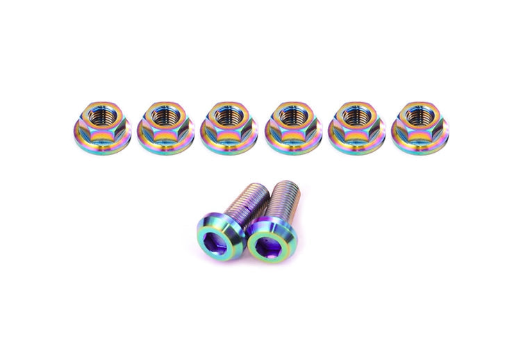 True Burned Titanium Strut Bar Bolt Kit for Evo 8/9