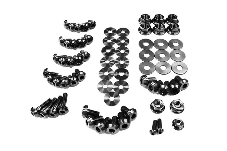 Black Titanium Engine Bay Bolt Kit for 1G DSM