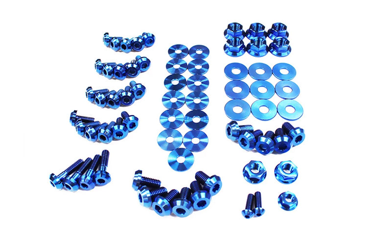 Blue Titanium Engine Bay Bolt Kit for 1G DSM