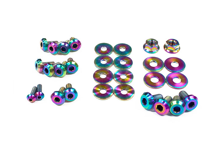 True Burned Titanium Engine Bay Bolt Kit for 1G DSM