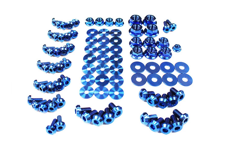 Blue Titanium Engine Bay Bolt Kit for 2G DSM