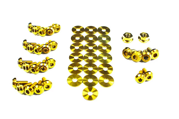 Gold Titanium Engine Bay Bolt Kit for 2G DSM