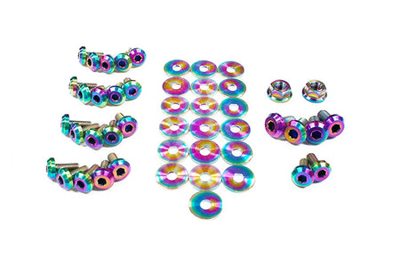 True Burned Titanium Engine Bay Bolt Kit for 2G DSM