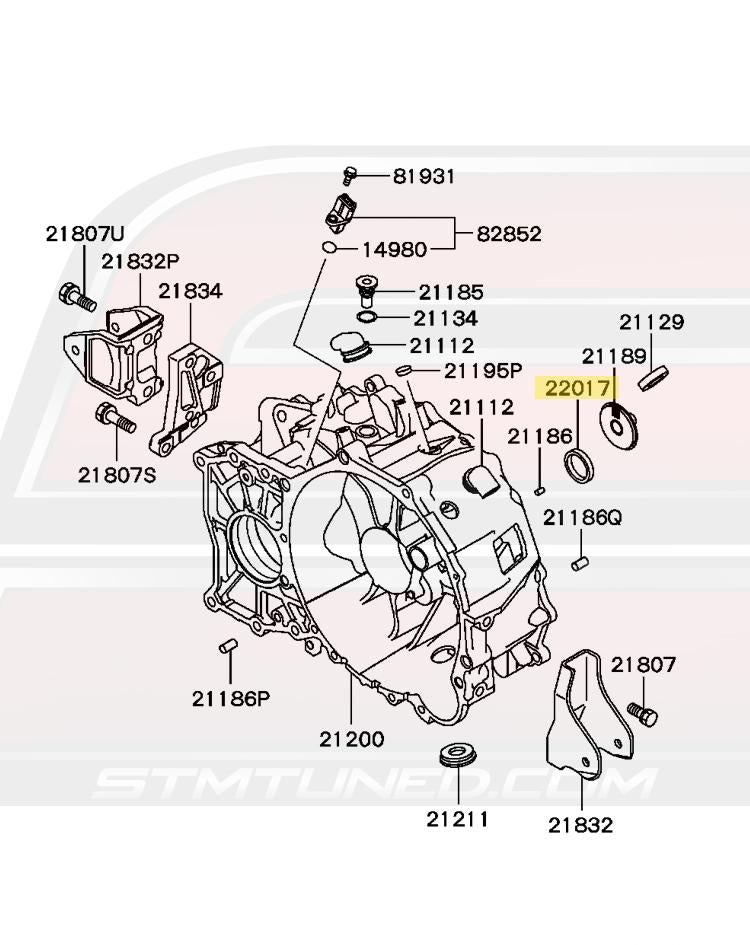 OEM Evo 8/9 MR 6-Speed Transmission Input Shaft Oil Seal MN132381
