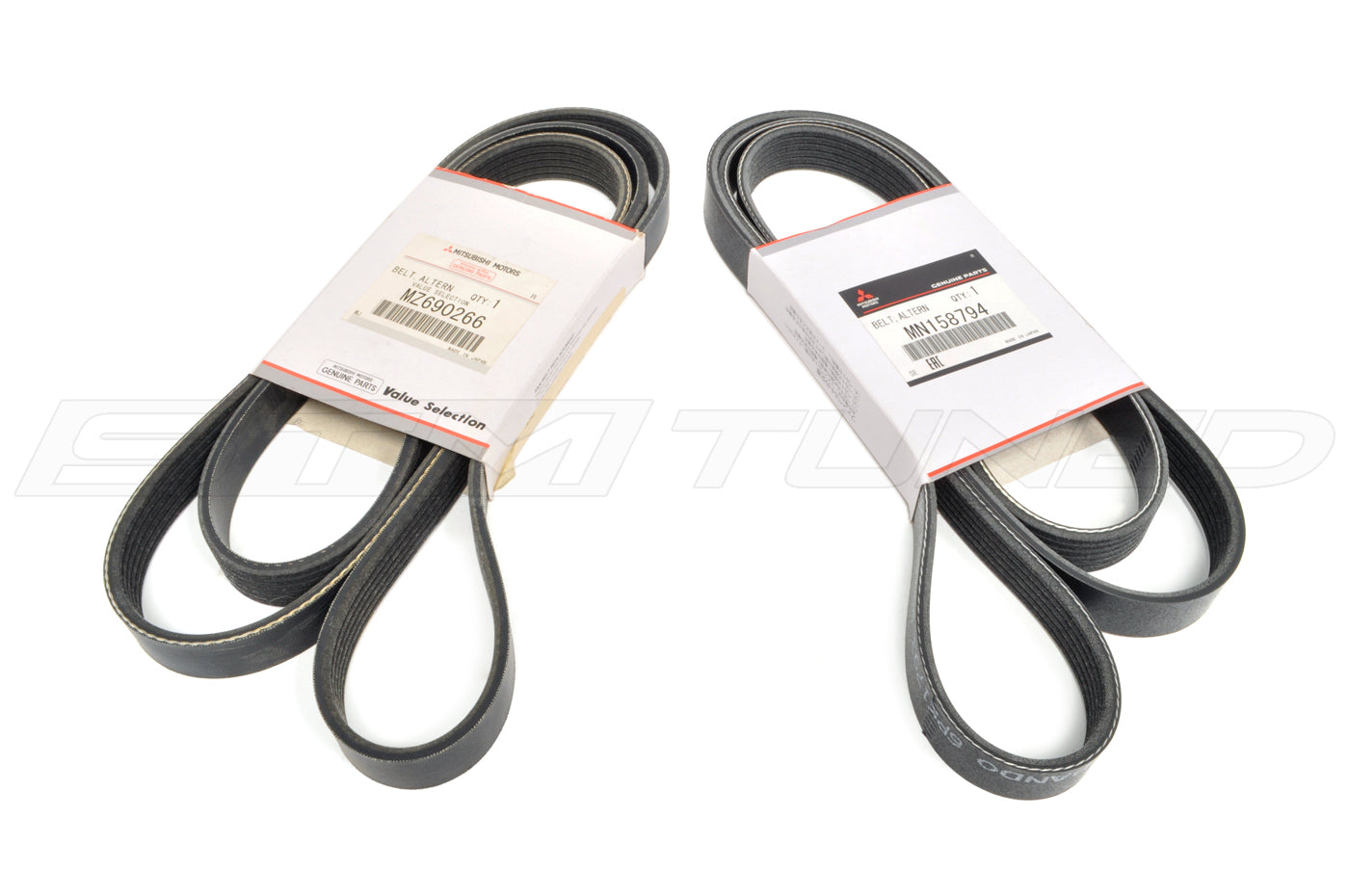 OEM Evo 7/8/9 A/C Belts (MN158794 vs MZ690266)