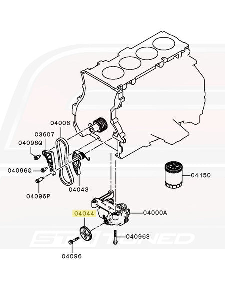Mitsubishi OEM Oil Pump Chain Tensioner for Evo X (MN183899)