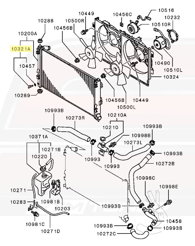 MR179933 OEM Evo X Radiator Drain Plug