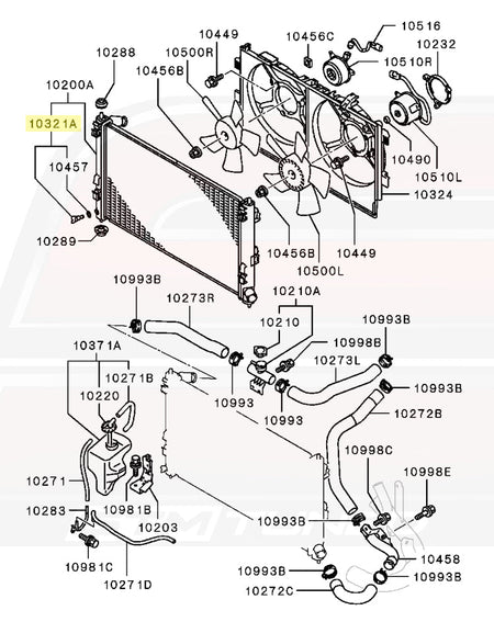 MR179933 OEM Evo X Radiator Drain Plug