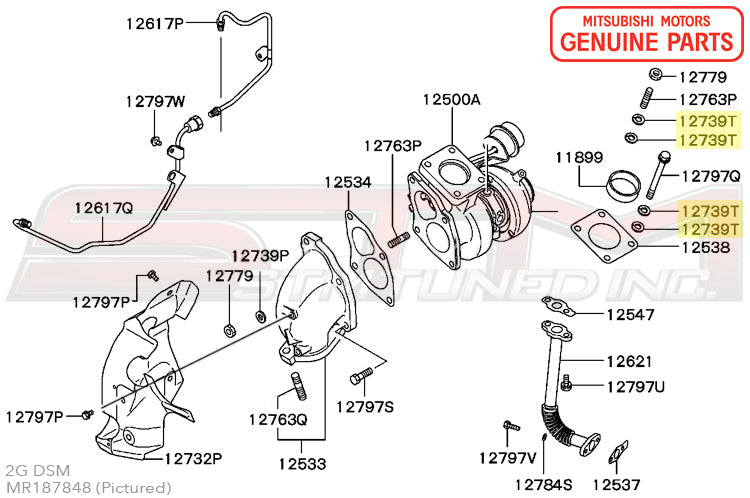 Mitsubishi OEM Turbo Lock Washer for DSM (MR187848)