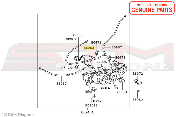 MR190768 Mitsubishi Heater Control Bulb - 2G DSM