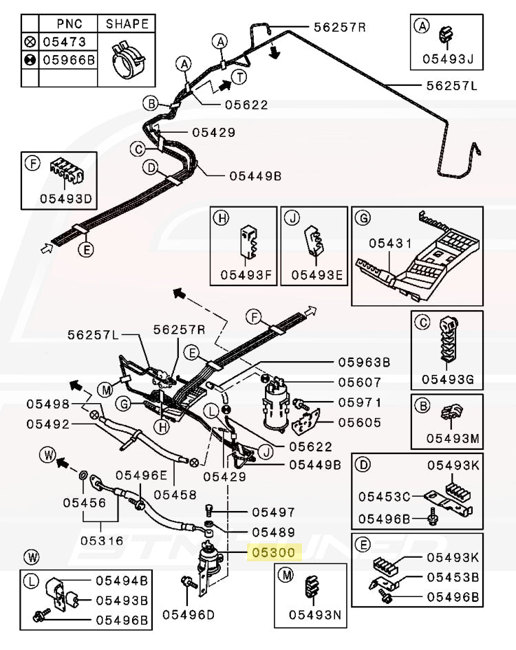 Evo 5 Fuel Line Diagram