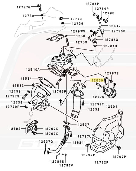 MR281085 Turbo Diagram for Evo 8