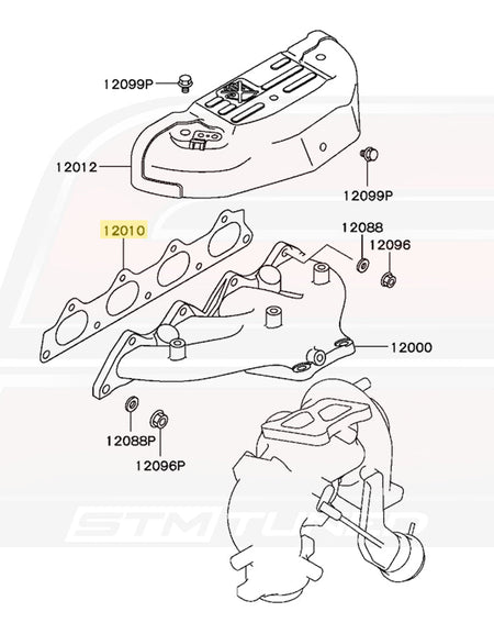 Mitsubishi OEM 4G63 Exhaust Manifold Gasket for Evo/DSM (MR323654)