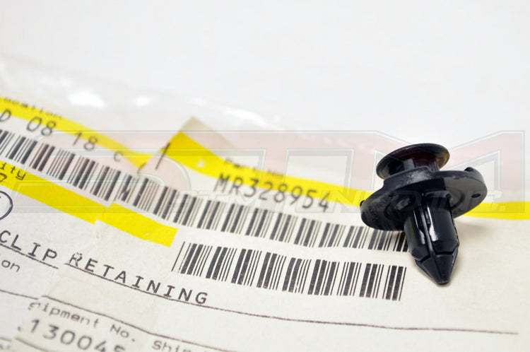Mitsubishi OEM Front Fender Splash Shield Clip for Evo X © STM Tuned Inc. Part Number MR328954