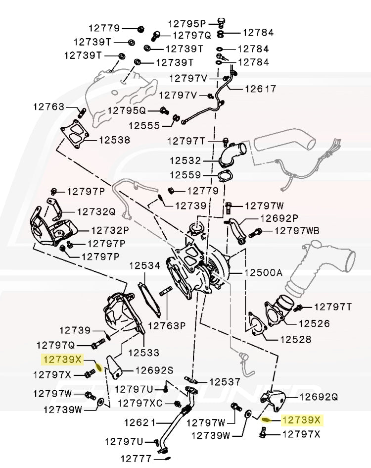 Mitsubishi OEM Turbo Support Bracket Washer for Evo X (MR385722)