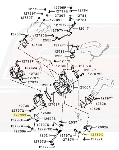 Mitsubishi OEM Turbo Support Bracket Washer for Evo X (MR385722)