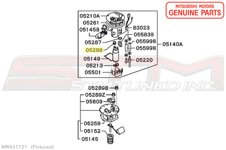 MR431121 Mitsubishi Fuel Tank Grommet - Evo 7/8/9