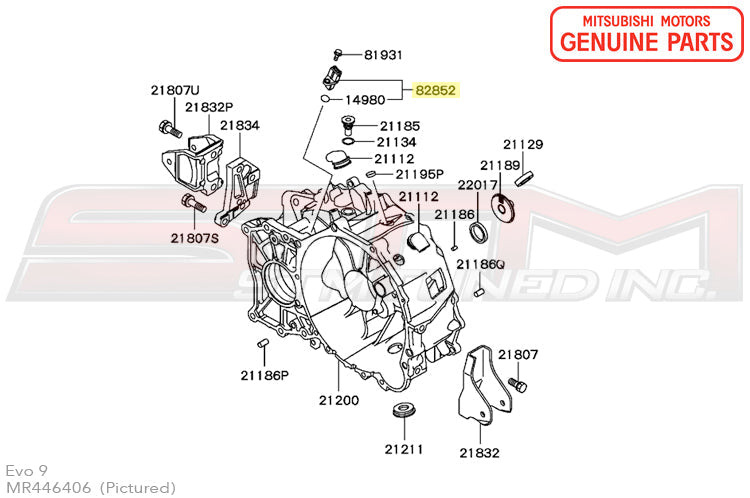 Mitsubishi 6-Speed Speedometer Sensor - Evo 8/9