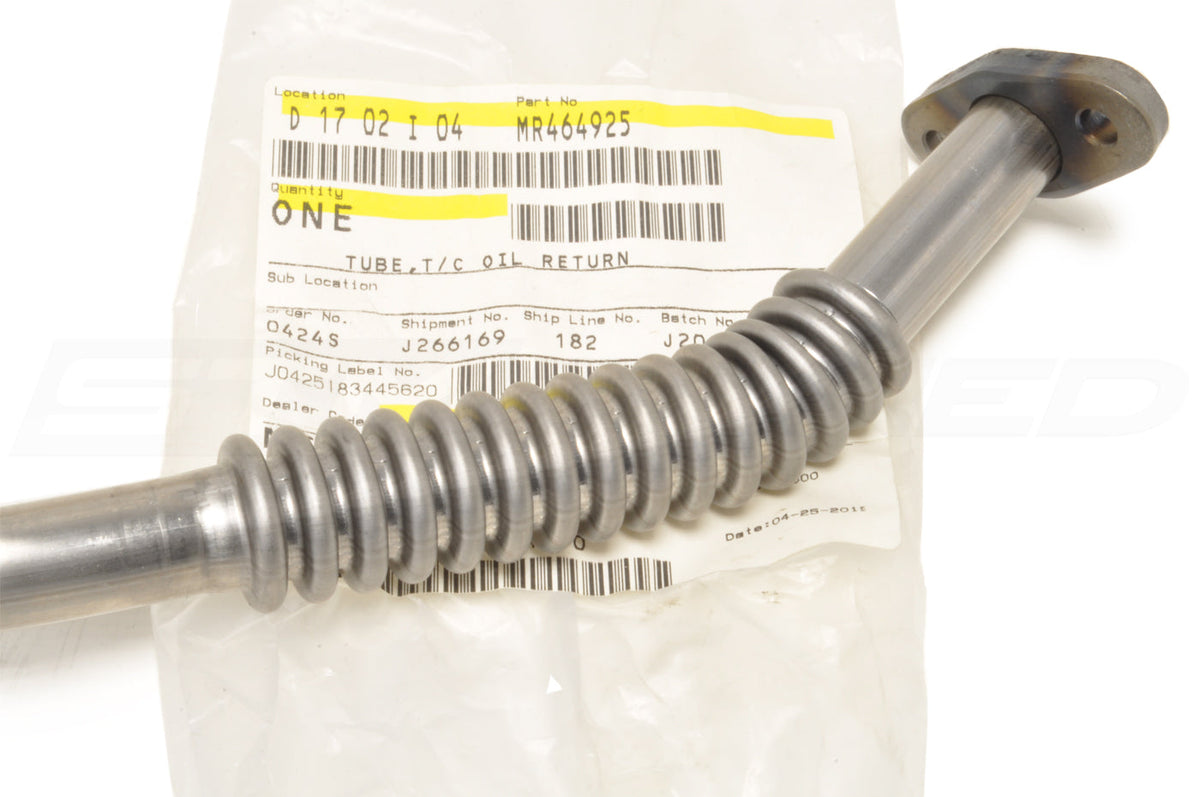 Mitsubishi OEM Oil Return Line (Turbo to Oil Pan) for Evo 5-8 (MR464925)